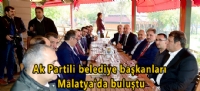 Ak Partili belediye bakanlar Malatya'da bulutu