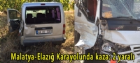 Malatya-Elaz Karayolunda kaza: 2 yaral