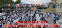 YELYURT BELEDYES FTAR SOFRASI TOPSTTE KURULDU