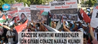 ÖZGÜR GAZZE PLATFORMU, İSRAİL'İ PROTESTO EDEREK, GAZZE'YE DESTEK VERDİ
