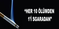 ŞENER: “HER 10 ÖLÜMDEN 1’İ SGARADAN”