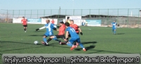Yeilyurt Belediyespor: 1 - ehit Kamil Belediyespor: 0