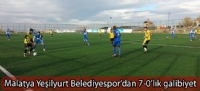Malatya Yeilyurt Belediyespordan 7-0lk galibiyet