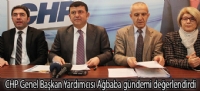 CHP Genel Bakan Yardmcs Ababa gndemi deerlendirdi