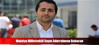 Malatya Milletvekili Sayn Adurrahman Babacan