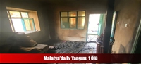 Malatya’da Ev Yangını: 1 Ölü