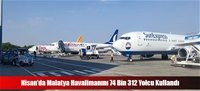 Nisanda Malatya Havalimann 74 Bin 312 Yolcu Kulland
