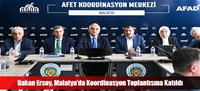 Bakan Ersoy, Malatya’da Koordinasyon Toplantısına Katıldı
