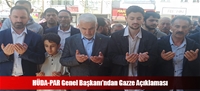 HDA-PAR Genel Bakanndan Gazze Aklamas