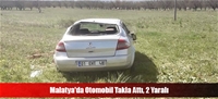 Malatya'da Otomobil Takla Att, 2 Yaral