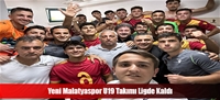 Yeni Malatyaspor U19 Takm Ligde Kald