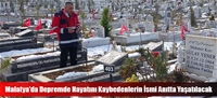 Malatya'da Depremde Hayatını Kaybedenlerin İsmi Anıtta Yaşatılacak