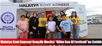 Malatya Kent Konseyi Gençlik Meclisi “Bilim Sen Ol Festivali”ne Katıldı