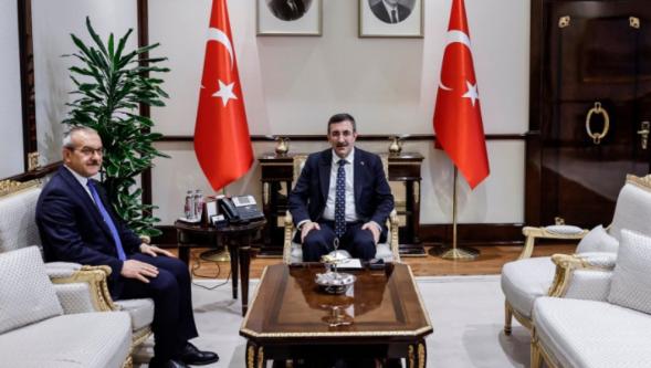 Vali Seddar Yavuz  Cumhurbaşkanı Yrd. Yılmazı Ziyaret etti.