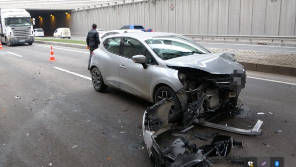 Malatya'da altgeçitte zincirleme kaza: 2 yaralı