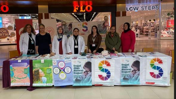 MalatyaPark AVM'de gebelik ve doğum bilgilendirme standı kuruldu