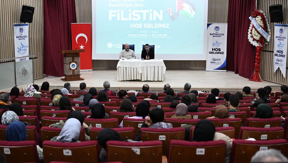Filistin’in sessiz çığlığı Battalgazi’de yankılandı