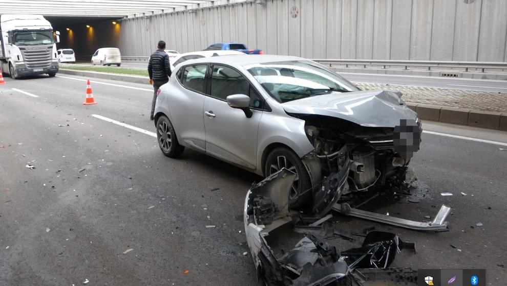 Malatya'da altgeçitte zincirleme kaza: 2 yaralı