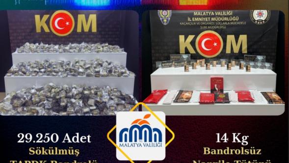 Kaçakçılık ve Organize Suçlarla Mücadeleye Yönelik Operasyon Yapıldı.