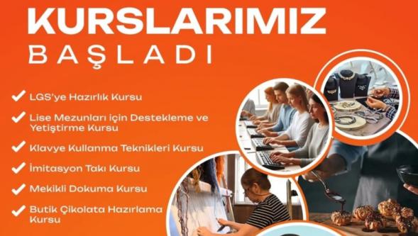 Yeşilyurt Belediyesi yeni meslek edindirme kursları açtı