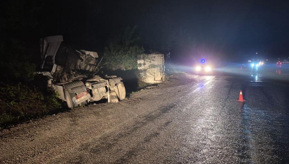Adıyaman-Malatya karayolunda tek taraflı trafik kazası: 1 yaralı