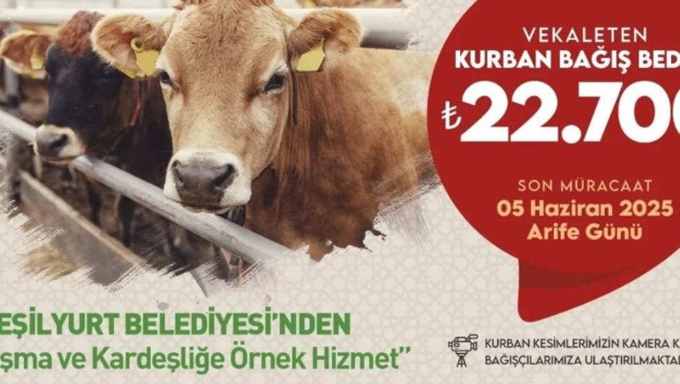 Yeşilyurt Belediyesi’nden Kurban Bağışı Hizmeti..