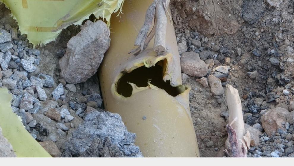 Altyapı Çalışmasında Doğalgaz Borusu Patladı..
