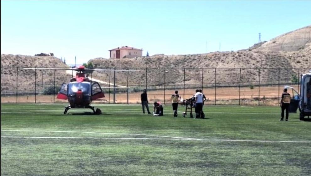 Darende'den Helikopterle Hasta Transferi