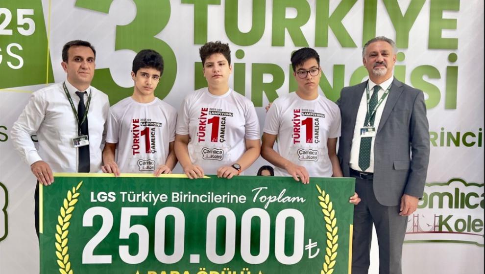 LGS'de 3, Bursluluk Sınavında ise 2 Öğrencisiyle Türkiye Birinciliği