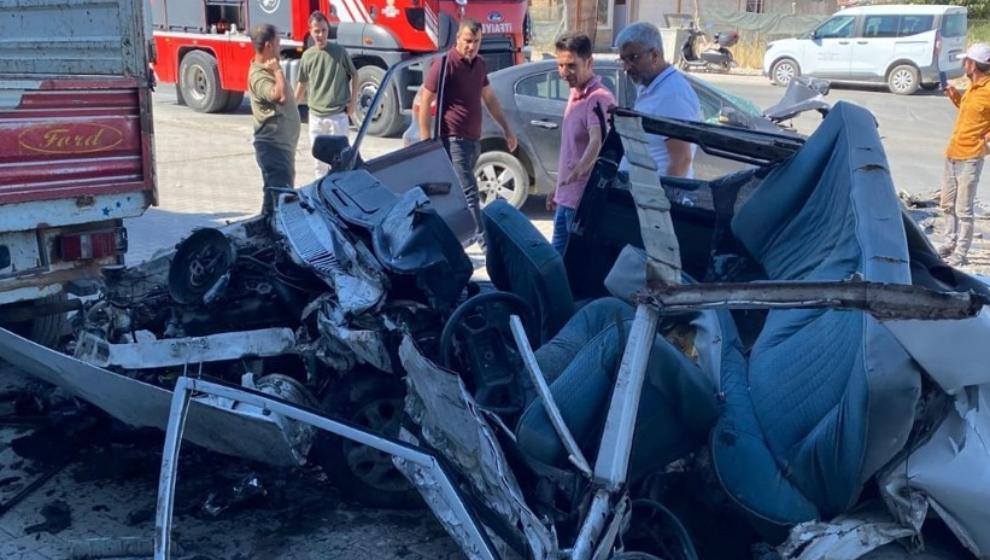 Tofaş Araç Hurdaya Döndü.1 Yaralı 1 ölü...