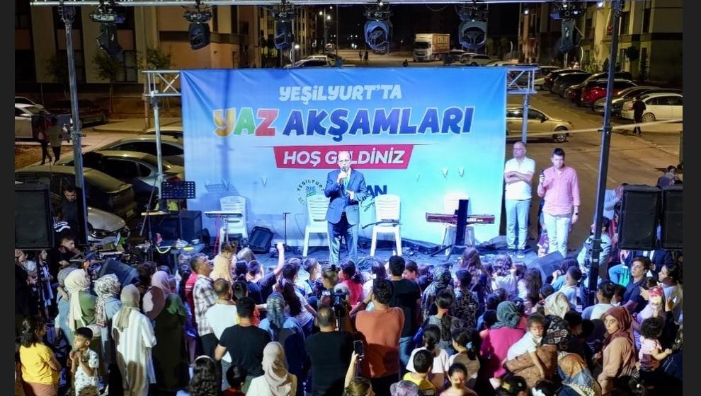 Yeşilyurt  Belediyesinden  Yaz Akşamları Etkinlikleri.