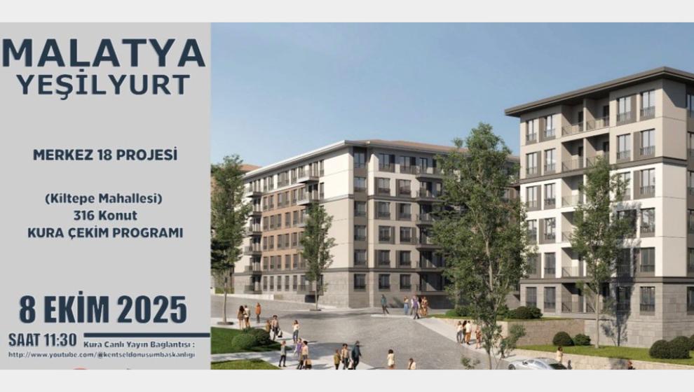 535 Konut İçin Kura Çekimi Yapılacak.
