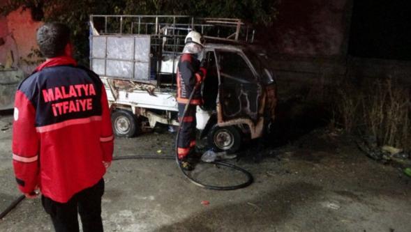 Park Halindeki Araç Yandı.