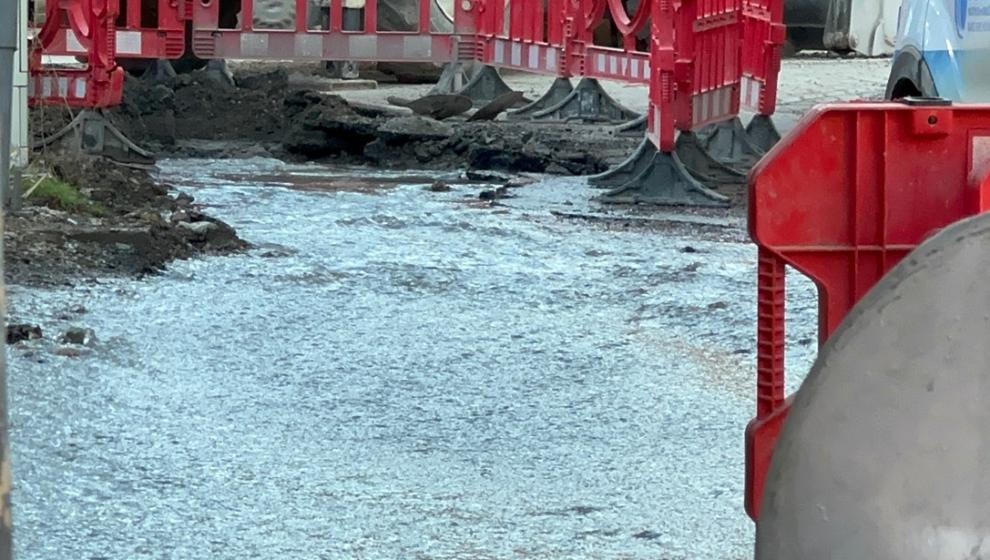 İçme Suyu Hattı Patladı