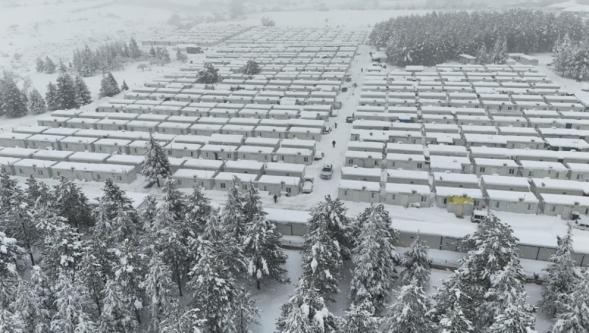Karın Etkili Olduğu Doğanşehir Havadan Görüntülendi