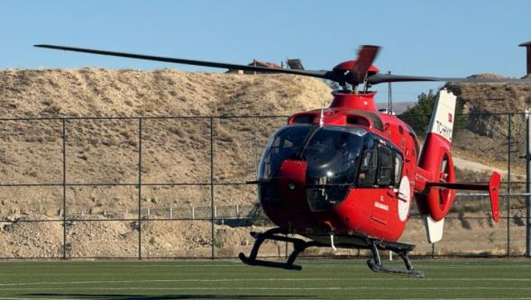 Ambulans Helikopter Can Kurtarmaya Devam Ediyor