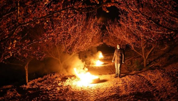 Malatya'da,Gece Boyunca Ateş Yakılıyor