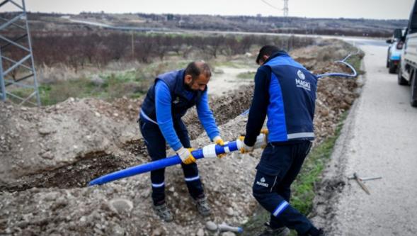 Yazıhan  Boyaca   ve   Cendere' ye  2.700 Metre İçme Suyu Hattı.