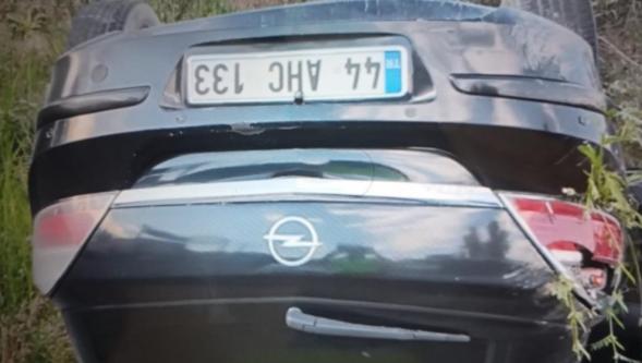 Takla Atan Otomobilin Sürücüsü Yaralandı