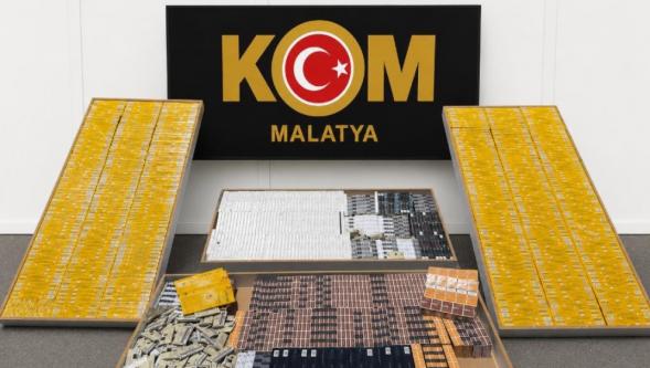 Malatya'da Kaçak Sigara Operasyonu: 7 Bin 330 Paket Ele Geçirildi