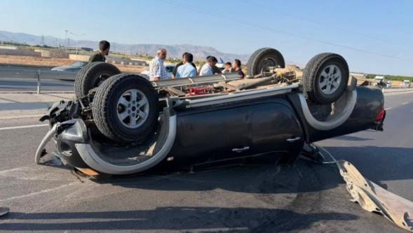 Kuzey Çevre Yolu'nda Otomobil Takla Attı