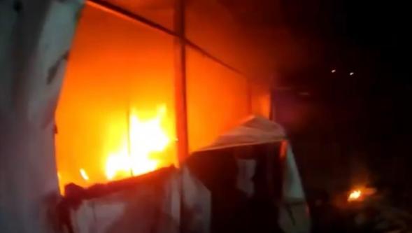 Yeşilyurt'ta Depo Yangını: Maddi Hasar Oluştu