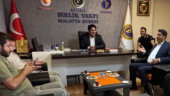 MTO   Başkan Adayı Mahmut Boyraz,  Birlik Vakfı Malatya Şube Başkanı Mehmet Yıldırım Ziyaret Etti.