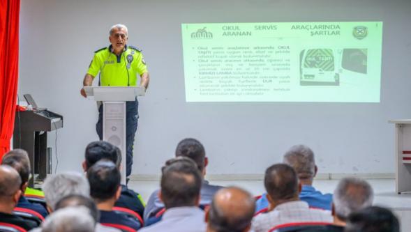 Okul Servislerine Yeni Dönem Öncesi Trafik Eğitimi