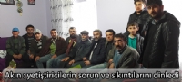 Akın yetiştiricilerin sorun ve sıkıntılarını dinledi