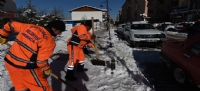 Battalgazi Belediyesinin karla mücadelesi devam ediyor