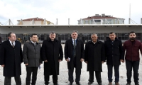 Çakır terminal inşaatı çalışmalarını yerinde inceledi