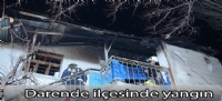 Darende ilçesinde yangın
