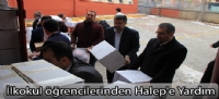 İlkokul öğrencilerinden Halep'e Yardım