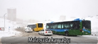 Malatya'da kar yağışı